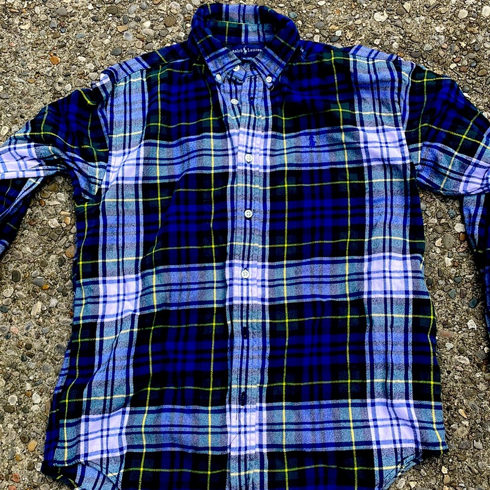 Boys button down flannel